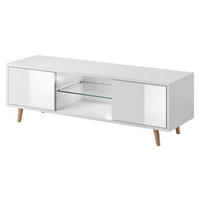 TV-Board Sweden weiß matt weiß Hochglanz B/H/T: ca. 140x45x42 cm Sweden - weiß (140,00/45,00/42,00cm) - WIPMEB
