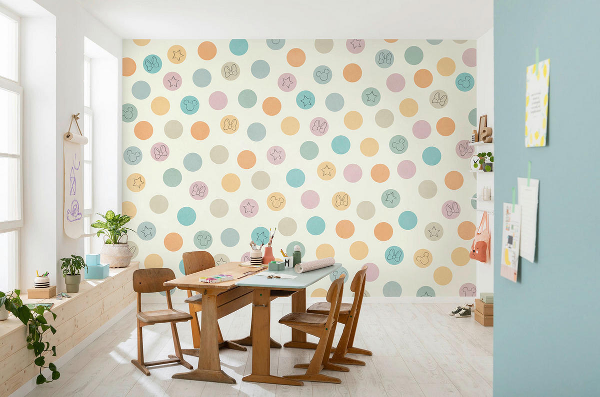 Komar Fototapete Disney Pastel Confetti B/L: ca. 400x250 cm Disney Pastel Confetti - (400,00/250,00cm) - Komar