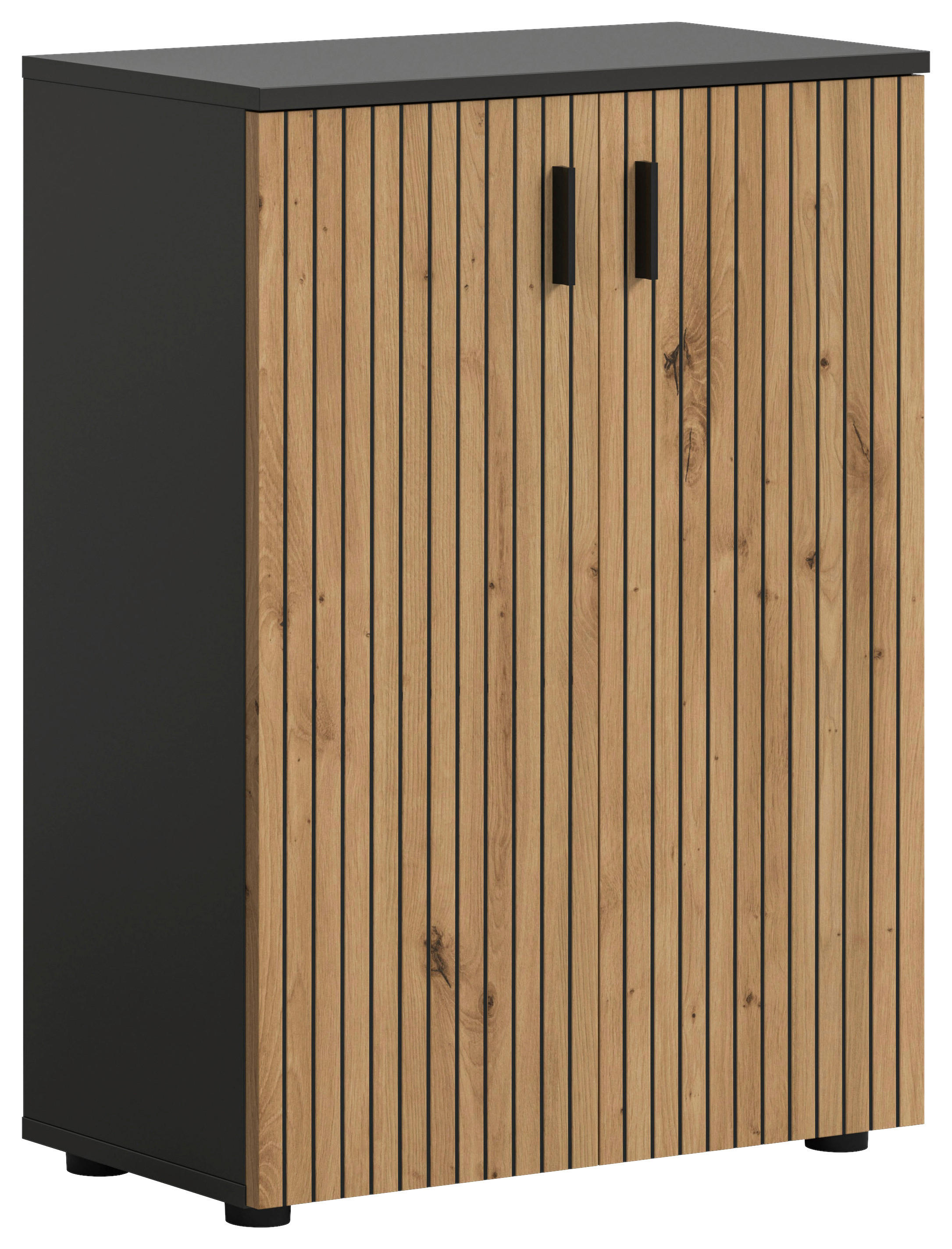 Badhochschrank Mone Basalt Nachbildung Artisan Oak Nachbildung B/H/T: ca. 60x81x30 cm Mone - Basalt (60,00/81,00/30,00cm) - xonox.home