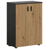 Badhochschrank Mone Basalt Nachbildung Artisan Oak Nachbildung B/H/T: ca. 60x81x30 cm Mone - Basalt (60,00/81,00/30,00cm) - xonox.home