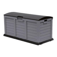 Fun Star Kissenbox Jumbo XXL schwarz Kunststoff B/H/L: ca. 61x69x140 cm Jumbo XXL - schwarz/silber (140,00/61,00/69,00cm) - Fun Star