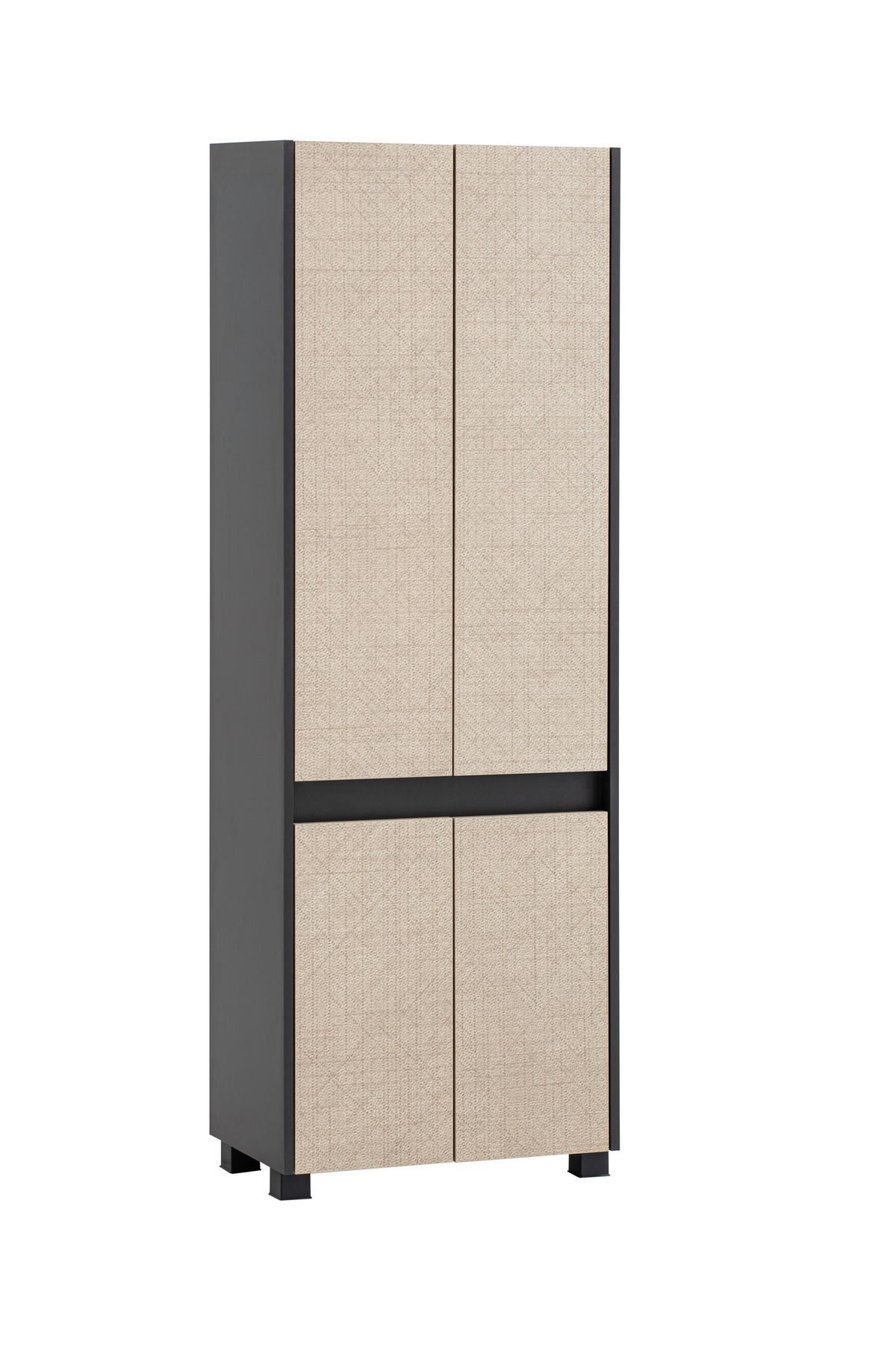 Hochschrank Sander anthrazit Eiche Nachbildung B/H/T: ca. 56,9x164,5x33 cm Sander - Eiche/anthrazit (56,90/164,50/33,00cm) - Möbelpartner