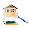 AXI Spielhaus Marc braun B/H/L: ca. 432x293x212 cm Marc - braun/blau (212,00/432,00/293,00cm) - AXI