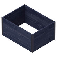 UPYARD Hochbeet MODERN schwarz Holz B/H/L: ca. 60x40x80 cm MODERN - schwarz (80,00/60,00/40,00cm) - UPYARD