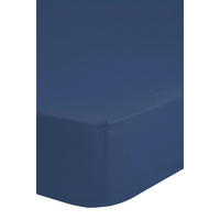 Baumwoll Spannbetttuch Spannbetttuch-Baumwolle 180x220cm - jeansblau (180,00/220,00cm) - Good Morning