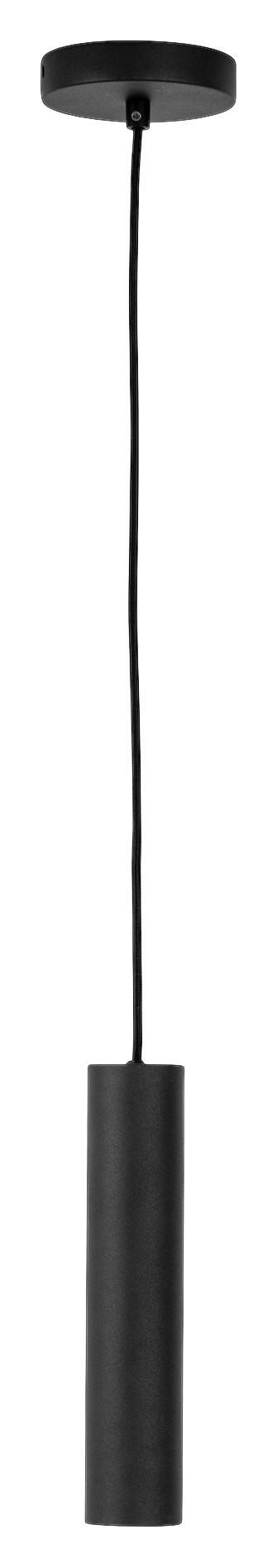 Housenordic Pendelleuchte 6409107 schwarz Stahl L/D: ca. 120x6 cm GU10 1 Brennstellen Pendelleuchte_Paris - schwarz (6,00cm) - Housenordic