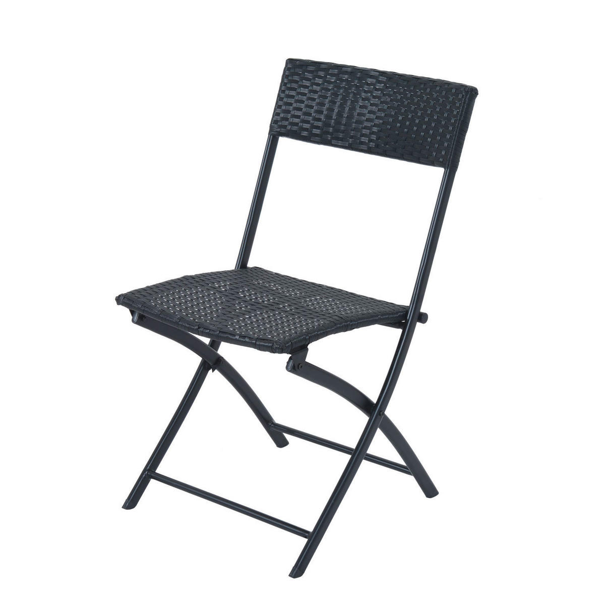 Outsunny Bistroset schwarz Metall Bistroset 3tlg. - schwarz - Outsunny