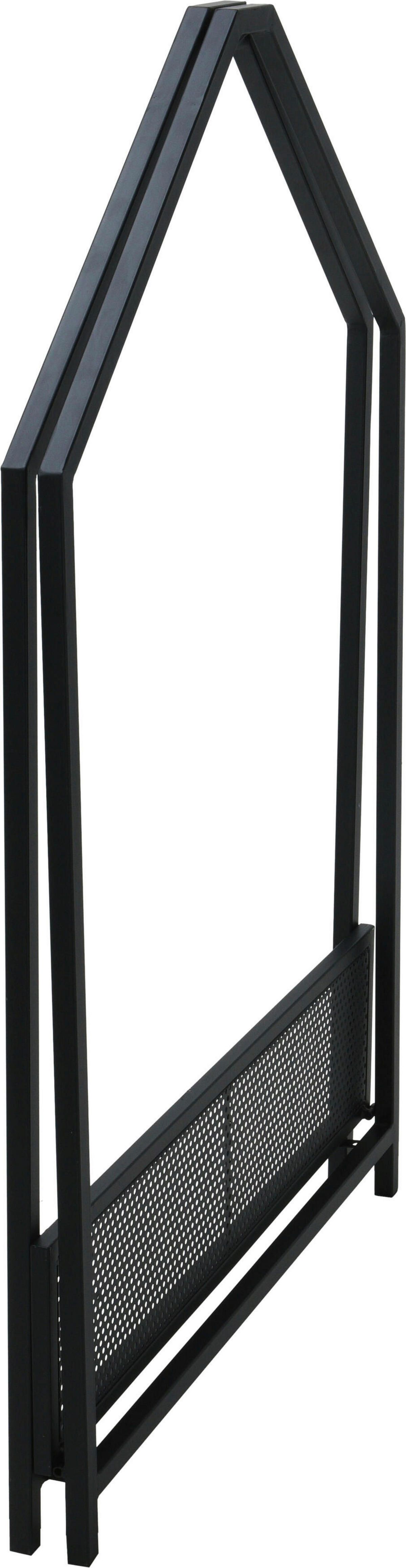 Kaminholzständer schwarz B/H/L: ca. 78,5x7x117,5 cm Kaminholzständer - schwarz (117,50/78,50/7,00cm)