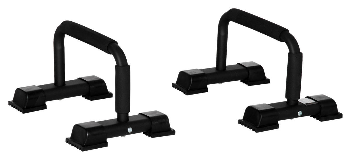 HOMCOM Fitness-Zubehör schwarz Kunststoff B/H/L: ca. 25x36x20 cm Liegestützgriffe - schwarz (20,00/25,00/36,00cm) - HOMCOM