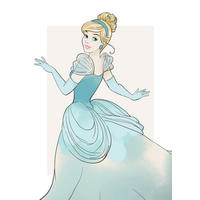 Komar Poster Cinderella Beauty Disney B/L: ca. 50x70 cm Cinderella Beauty - (50,00/70,00cm) - Komar