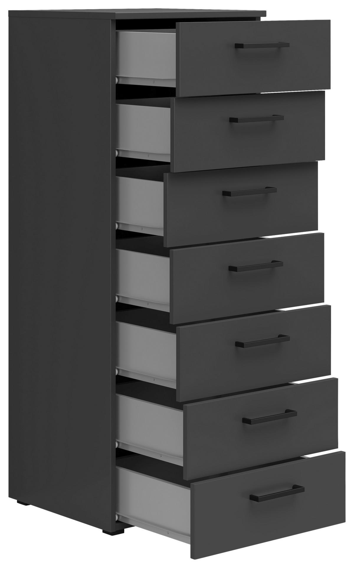 Kommode Multi-Stauraum Typ 18 anthrazit B/H/T: ca. 45x115x40 cm Multi-Stauraum Typ 18 - anthrazit (45,00/115,00/40,00cm)