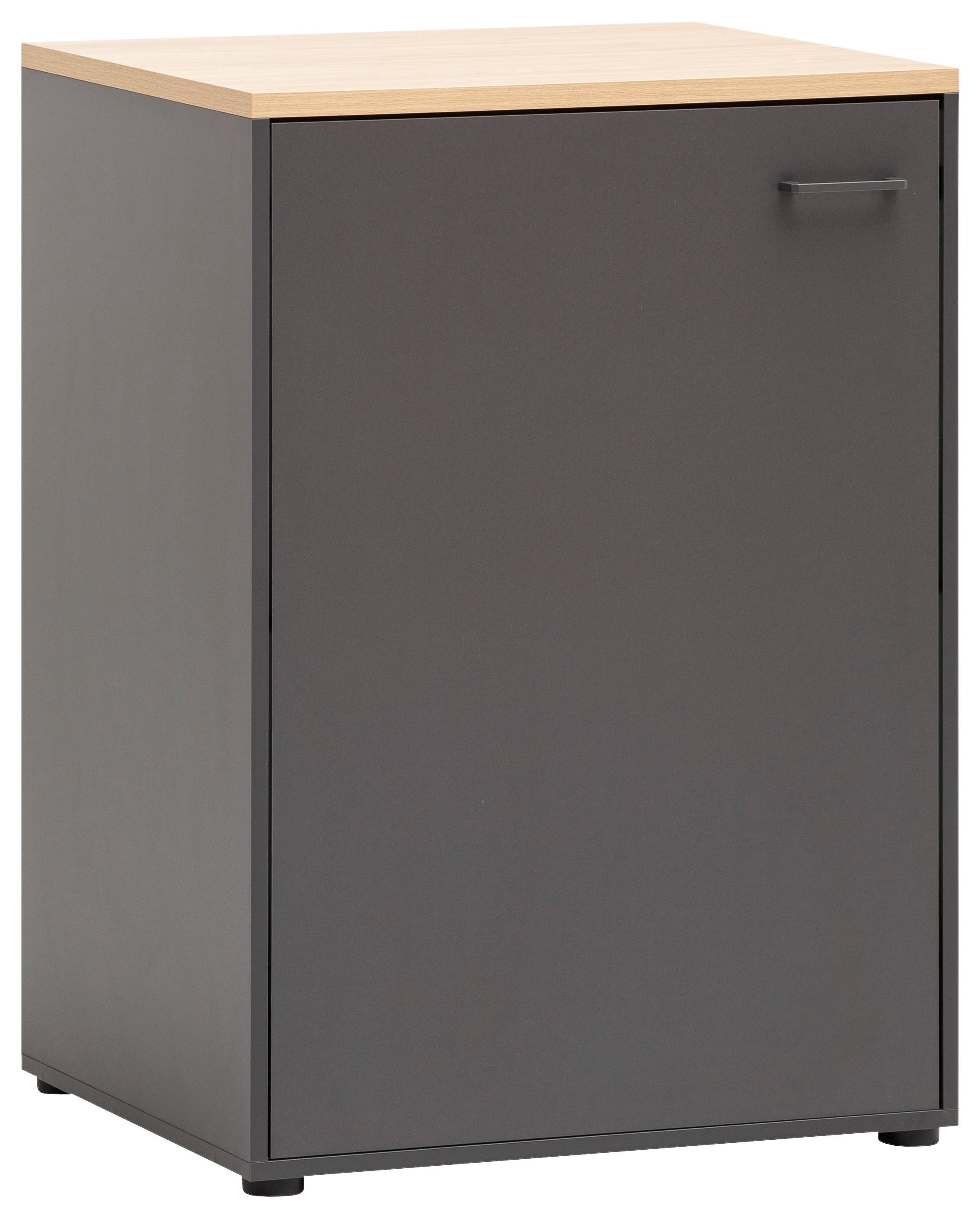Unterschrank Solea anthrazit Eiche hell Nachbildung B/H/T: ca. 67,1x95,8x60 cm Solea - Eiche/anthrazit (67,10/95,80/60,00cm) - Schildmeyer
