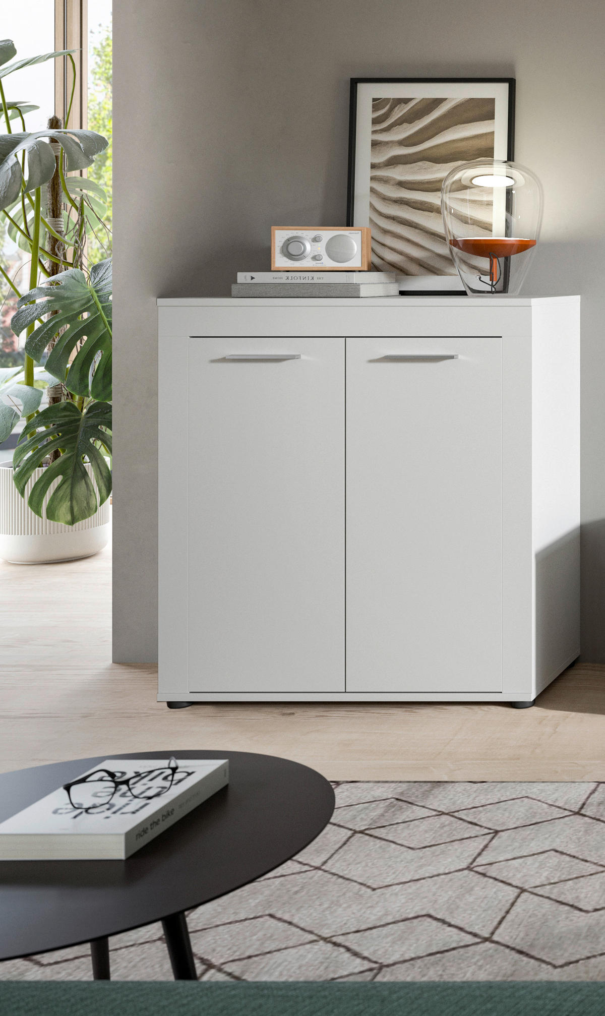 Highboard Jam weiß B/H/T: ca. 80x88x35 cm Jam - weiß (80,00/88,00/35,00cm) - xonox.home