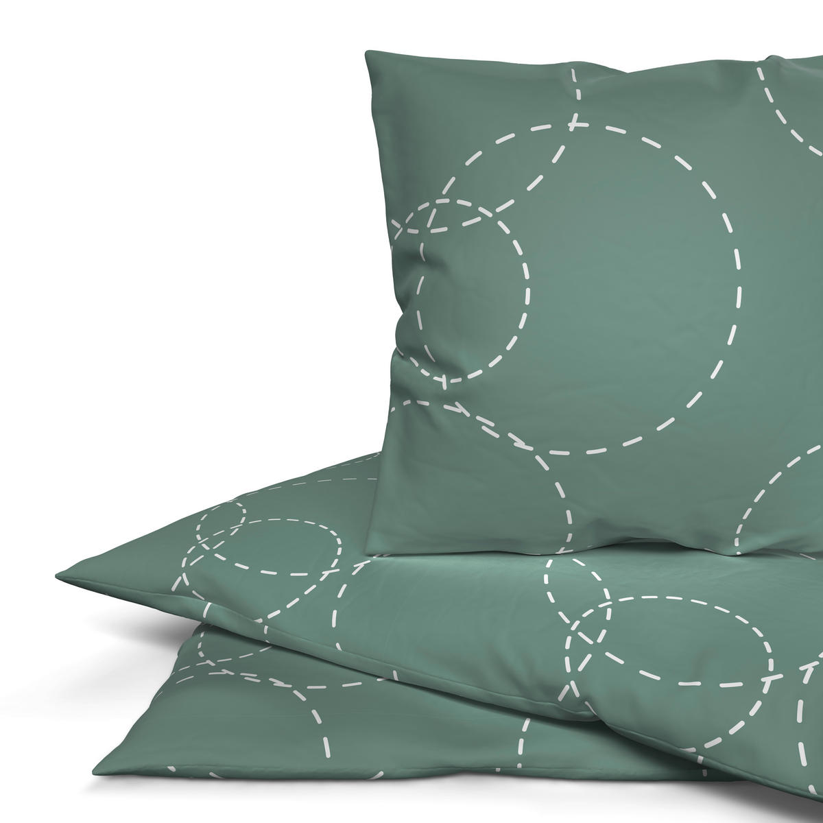 Microfaser Bettwäsche Bettwäsche_Microfaser Kreise mint - mint (135,00/200,00cm) - Sensation
