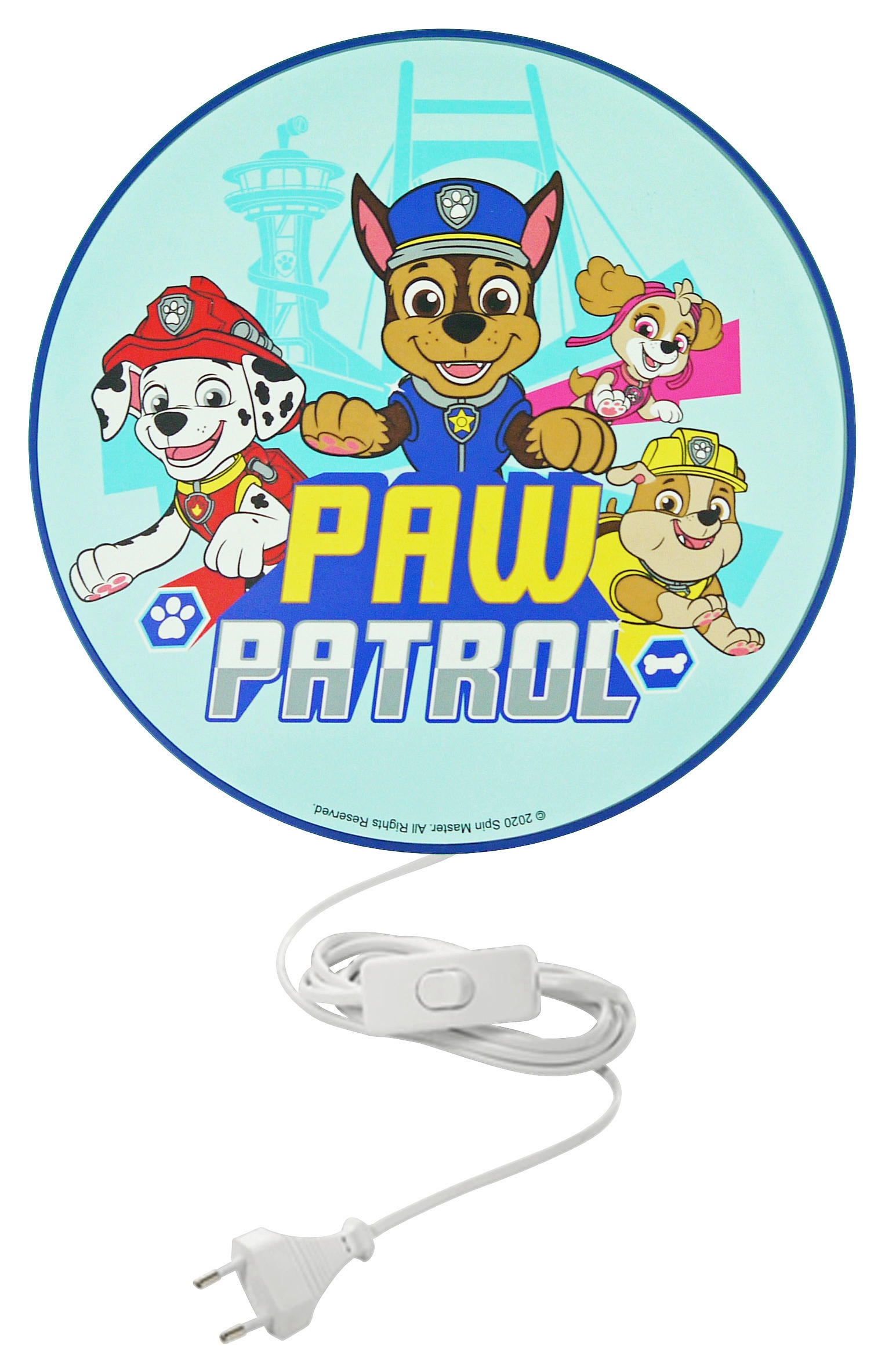 Niermann Kinderwandleuchte Paw Patrol 40690 multicolor D: ca. 25 cm E14 1 Brennstellen Wandleuchte_Paw_Patrol - multicolor (25,00cm) - Niermann