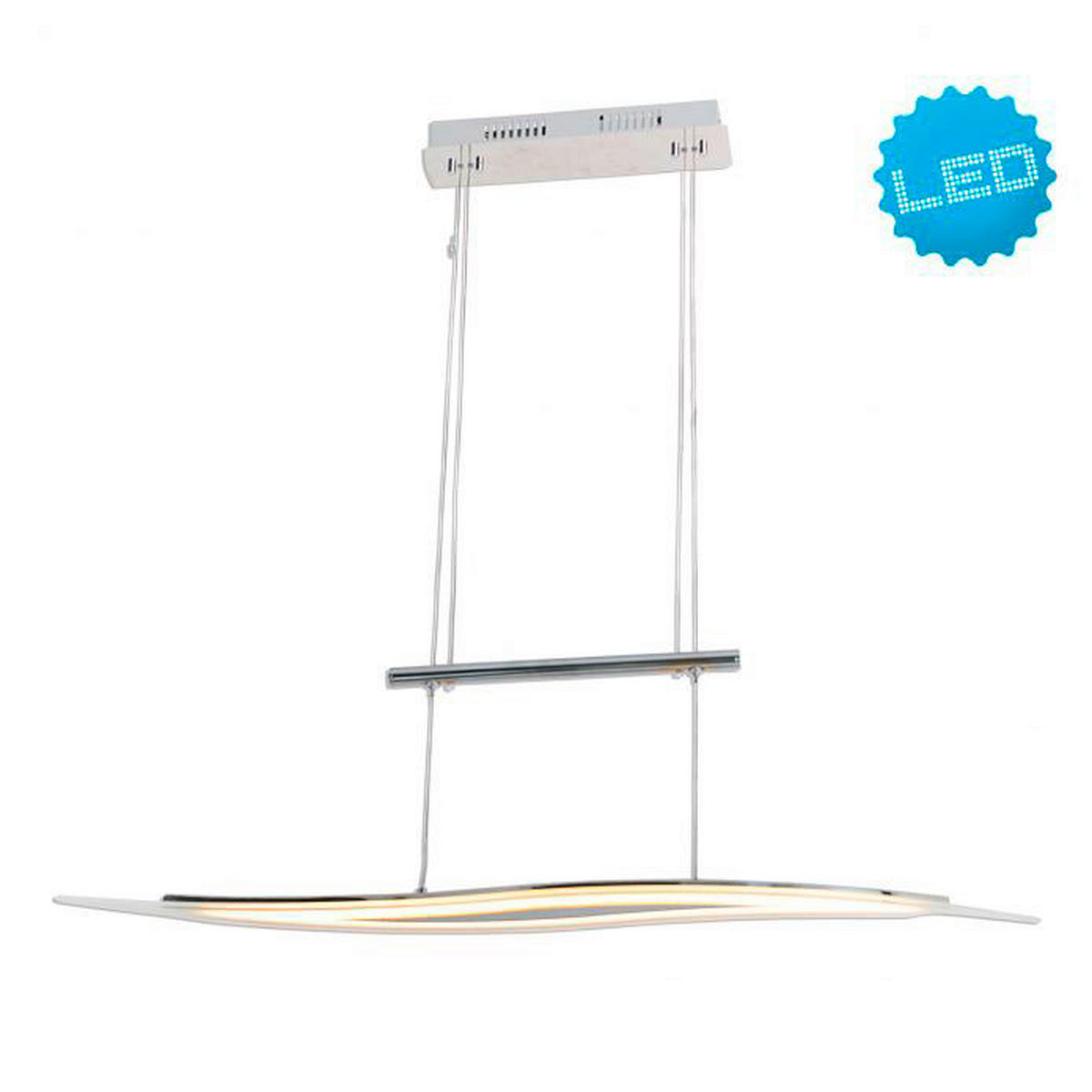 Näve Leuchten LED Pendelleuchte NV7047642 Wave - klar/Chrom (80,00cm) - Näve Leuchten