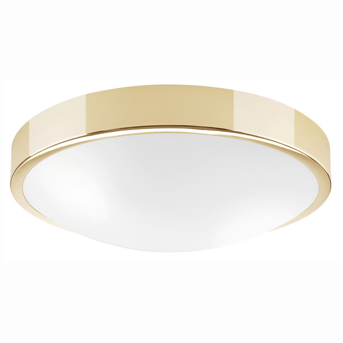 Lamkur Deckenleuchte gold Stahl Glas B/H/L: ca. 37x8x37 cm E27 2 Brennstellen JONAS - gold (37,00/37,00/8,00cm) - Lamkur