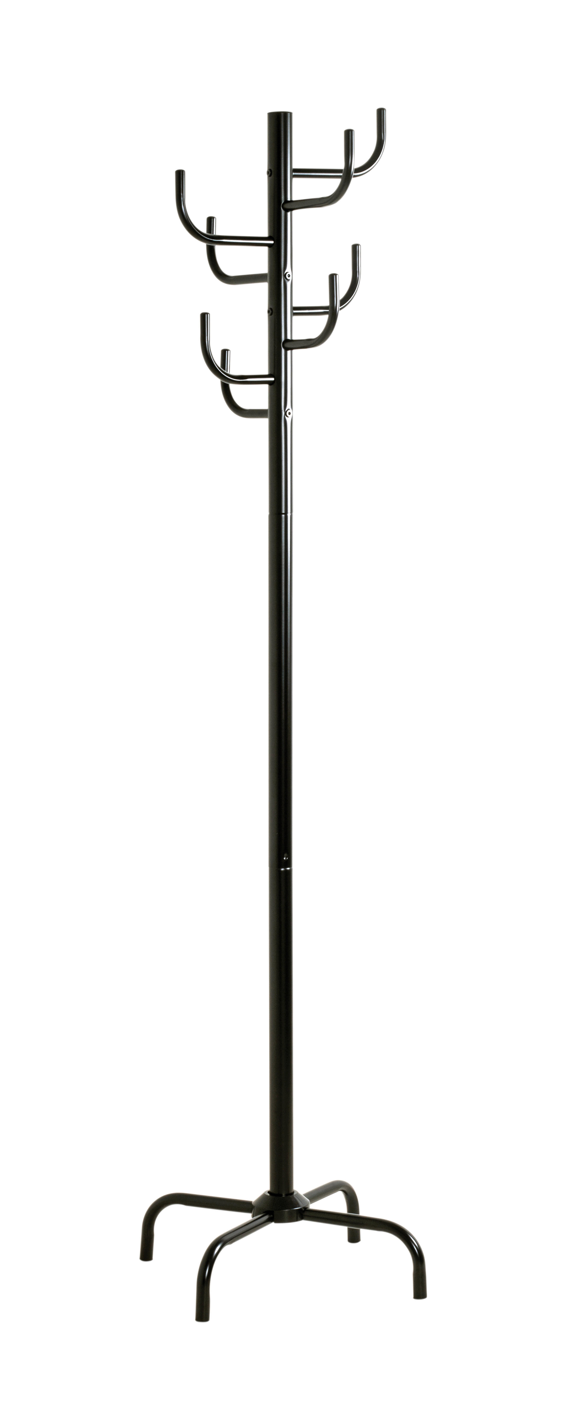 Garderobenständer  schwarz lackiert H/D: ca. 180x48 cm