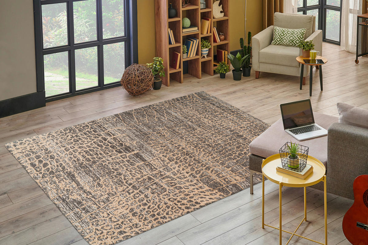360Living Teppich Davio beige B/L: ca. 80x150 cm Davio - beige (80,00/150,00cm) - 360Living