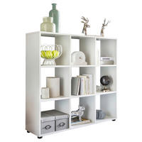 Regal weiß B/H/T: ca. 108x104x29 cm Bücherregal - weiß (108,00/104,00/29,00cm) - Wohnling