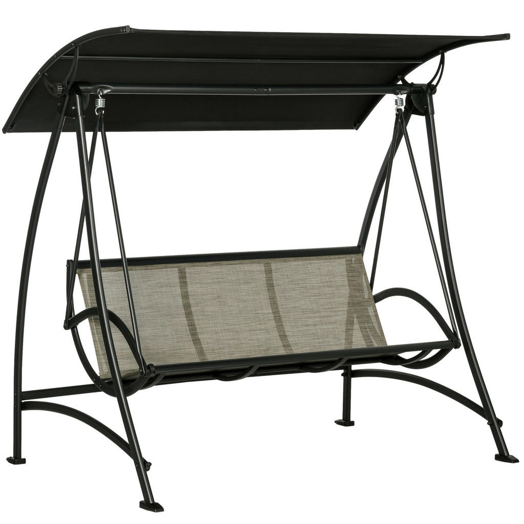 Outsunny Hollywoodschaukel schwarz Edels... Outsunny Hollywoodschaukel schwarz Edels...
