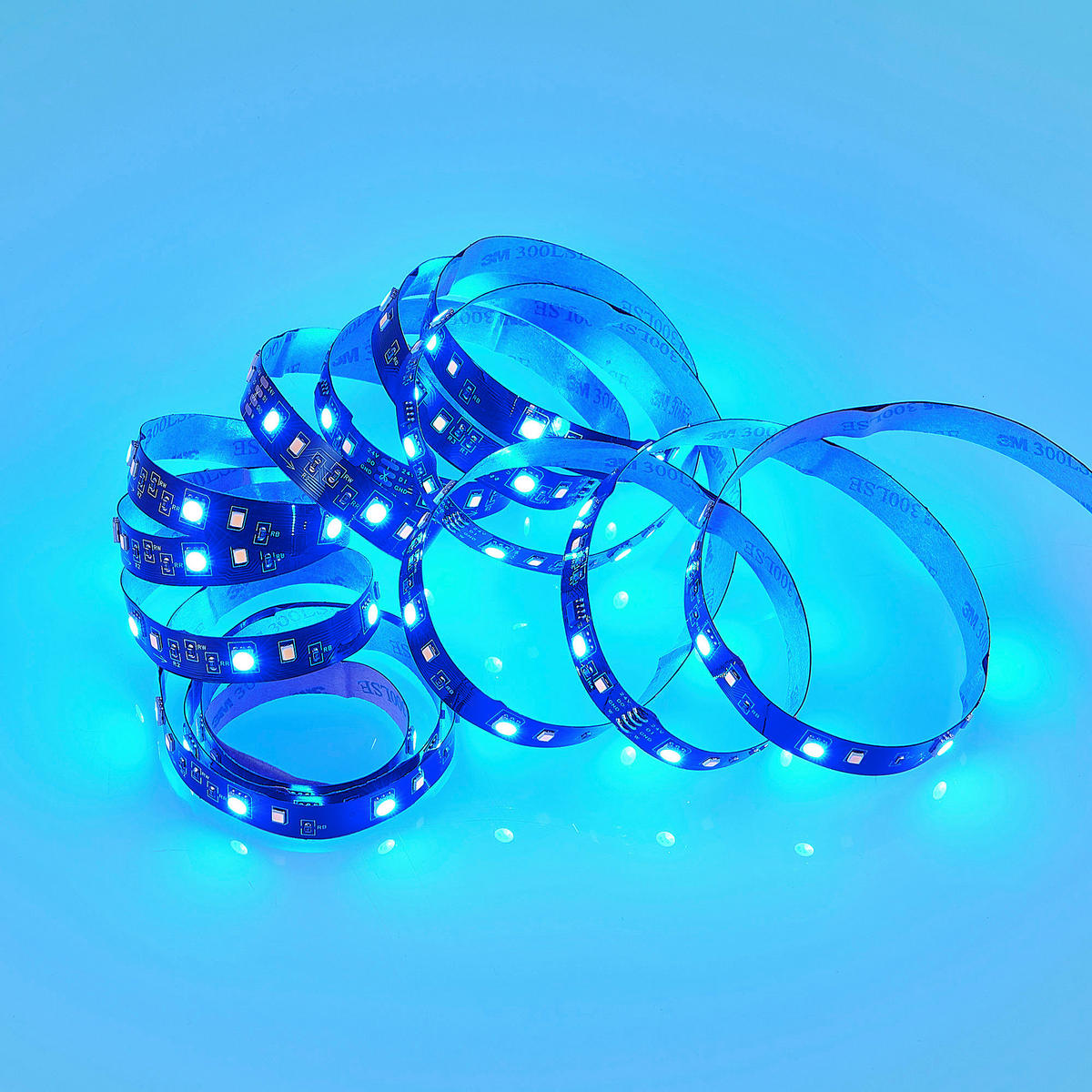 Lichtband schwarz Kunststoff B/L: ca. 1x300 cm LED-Lichtband_Racer - schwarz (1,00/300,00cm)