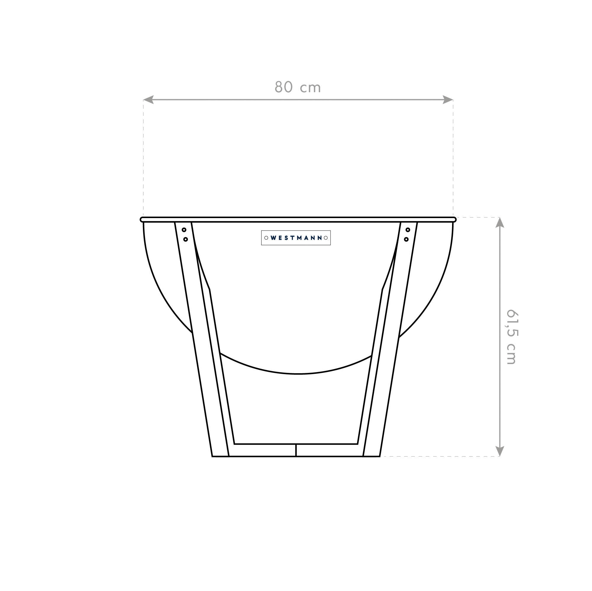 Westmann Feuerstelle mit Grill Premium s...