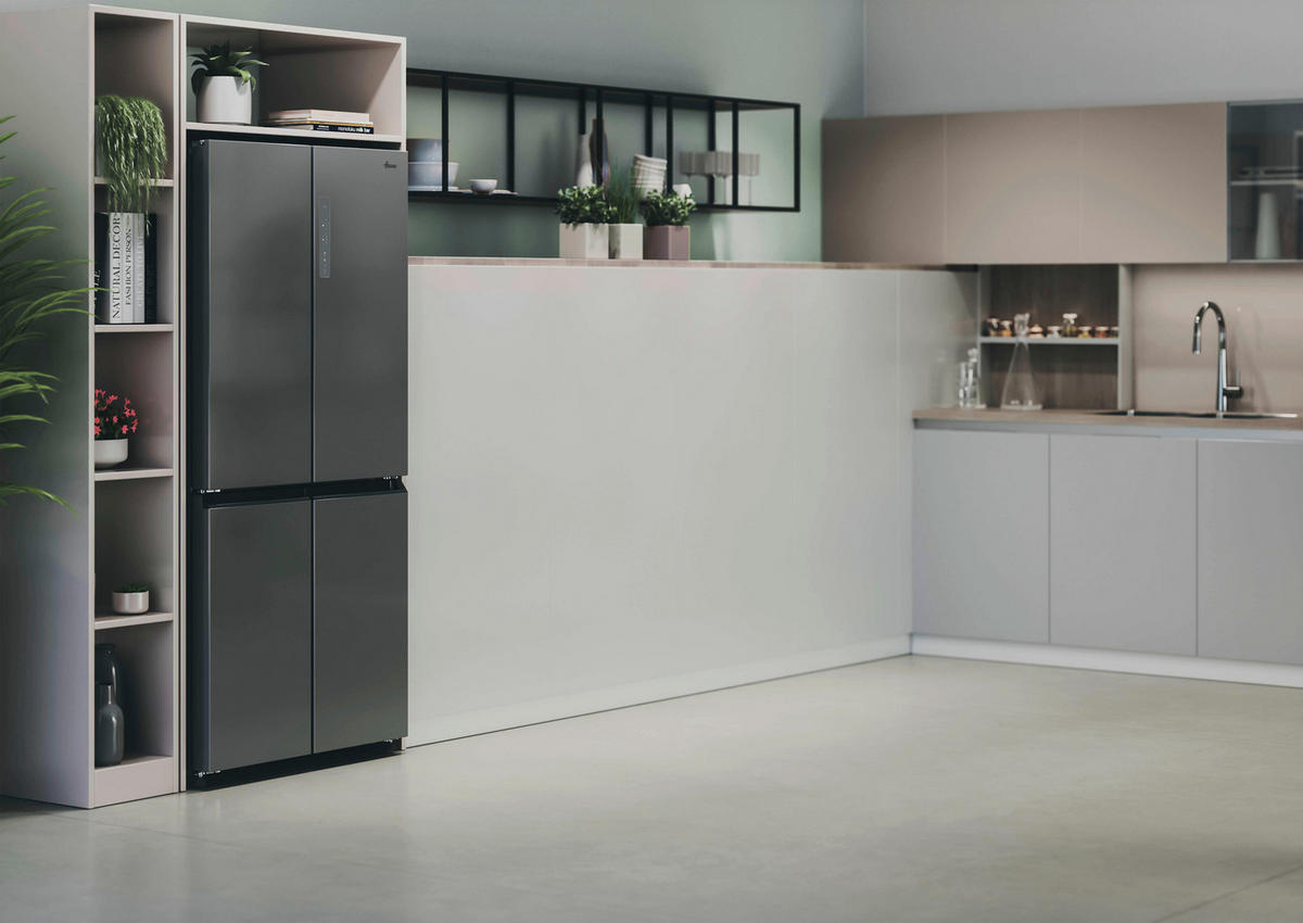 Hoover Multi-Door Kühl-/Gefrierkombination HHCR3818ENPL Edelstahloptik B/H/T: ca. 83,3x181,5x65 cm Multi-Door HHCR3818ENPL - Edelstahloptik (83,30/181,50/65,00cm) - Hoover