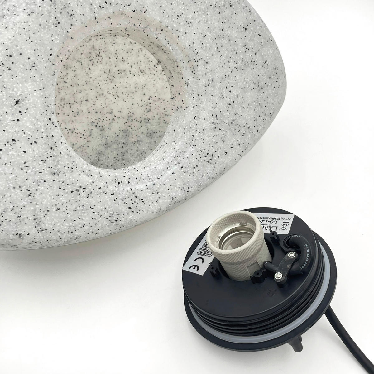 Außenleuchte stein B/H/L: ca. 20x33x20 cm GARDEN - stein (20,00/20,00/33,00cm) - Lamkur