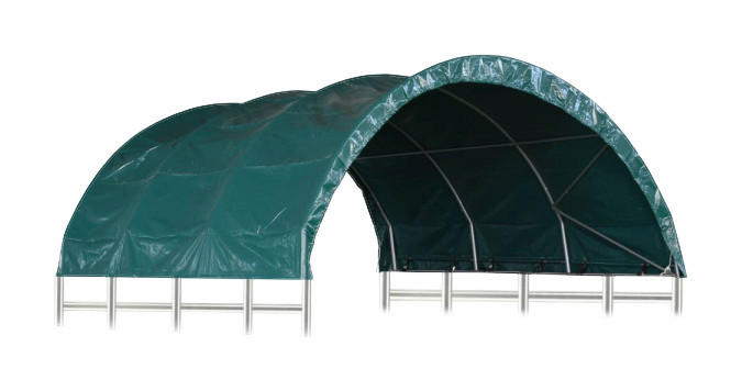 vidaXL Weidezelt B/H/T: ca. 370x160x370 cm Weidezelt - grün (370,00/160,00/370,00cm) - vidaXL