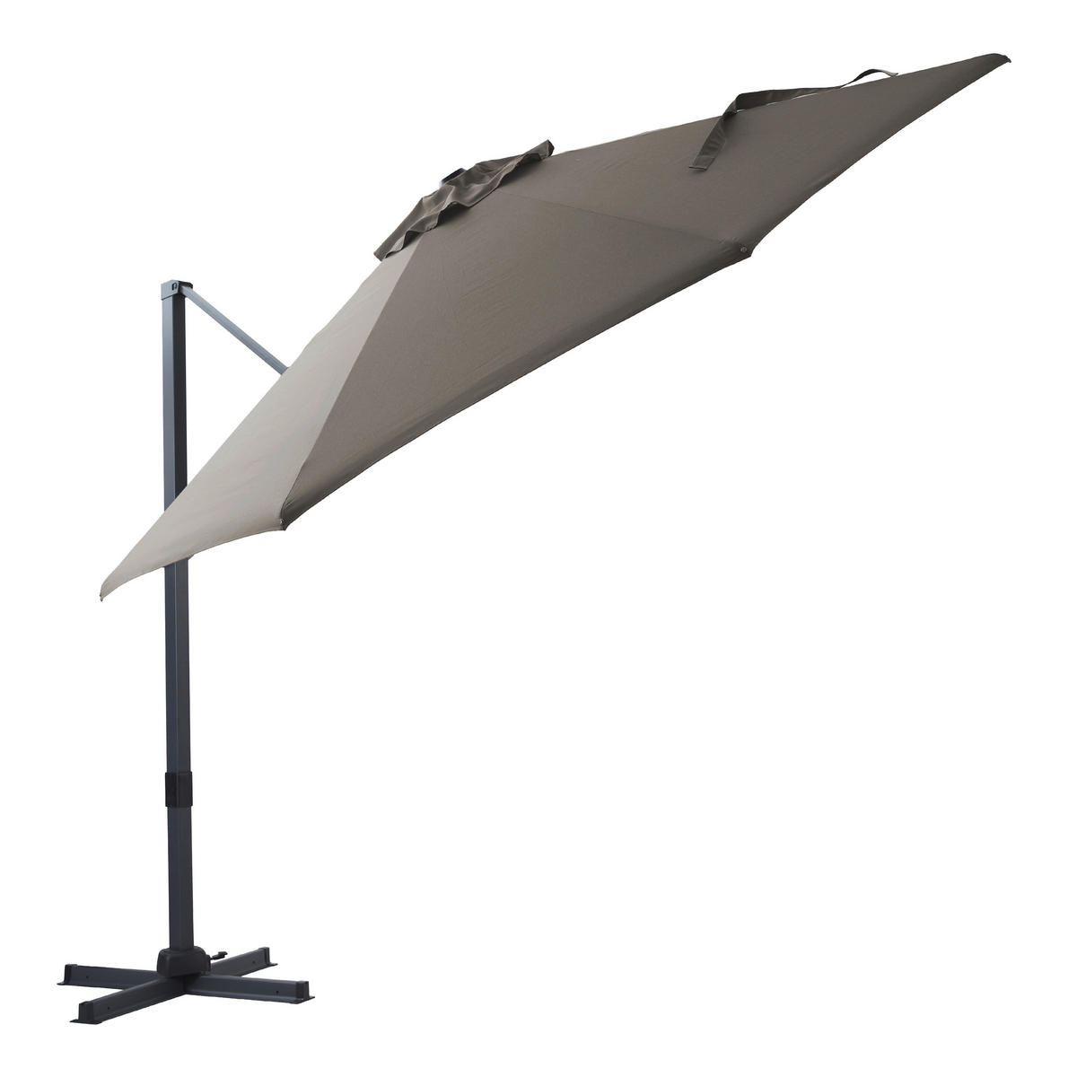 AXI Outdoor Living Ampelschirm Cyrus anthrazit Metall B/H/L: ca. 300x250x300 cm Cyrus - anthrazit/taupe (300,00/300,00/250,00cm) - AXI Outdoor Living