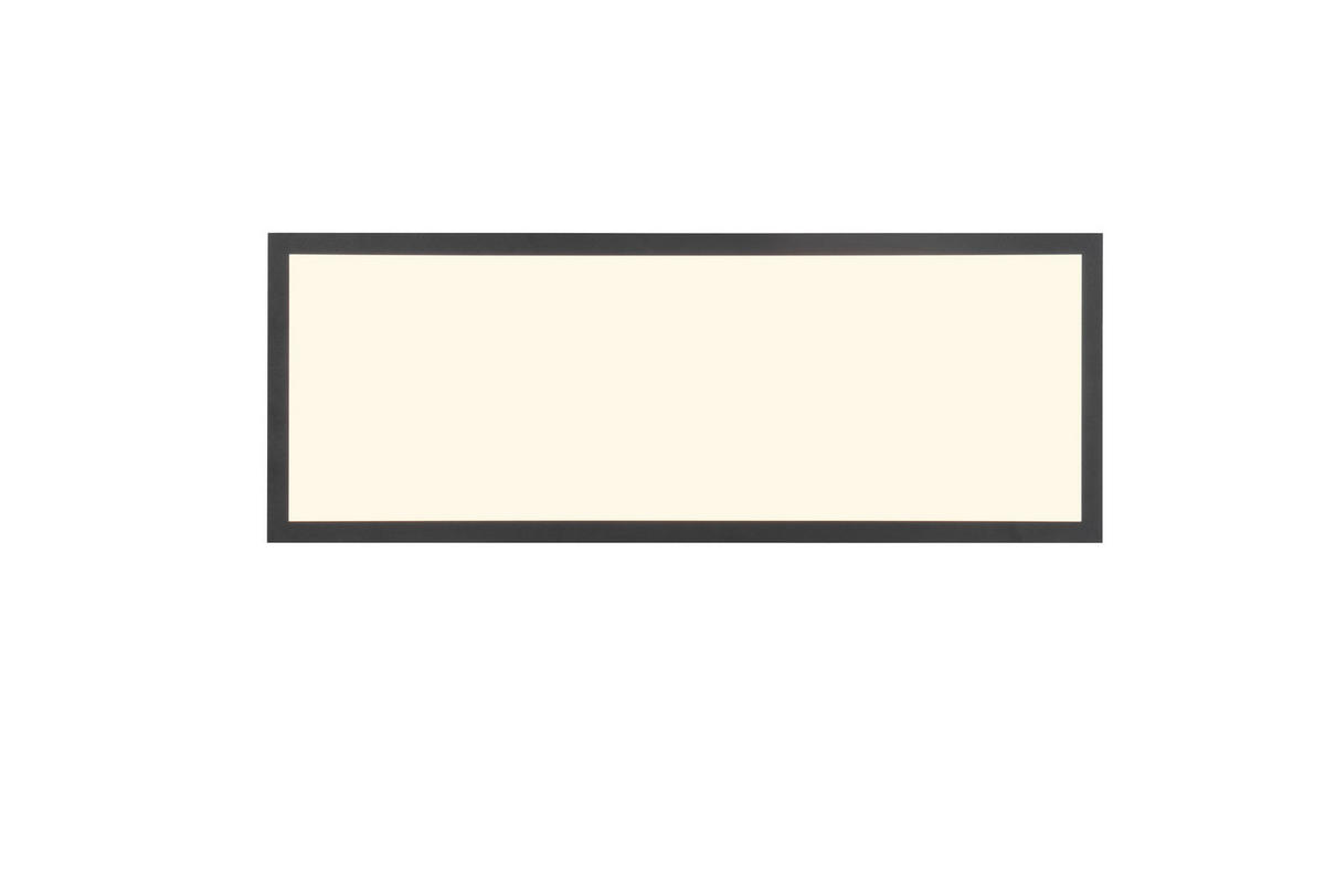 Reality LED-Deckenleuchte Beta R67668032 schwarz Metall B/H/T: ca. 80x5x29,5 cm 1 Brennstellen Beta - schwarz (80,00/5,00/29,50cm) - Reality