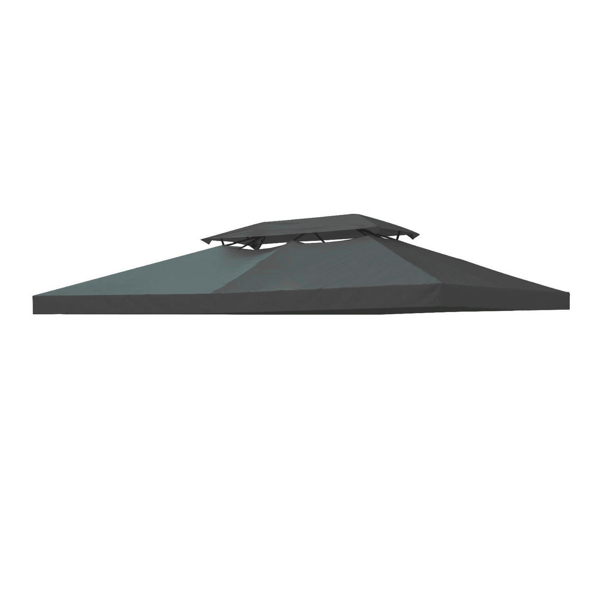 Outsunny Ersatzdach für Pavillon Ersatzdach_für_Pavillon - grau (300,00/400,00/20,00cm) - Outsunny