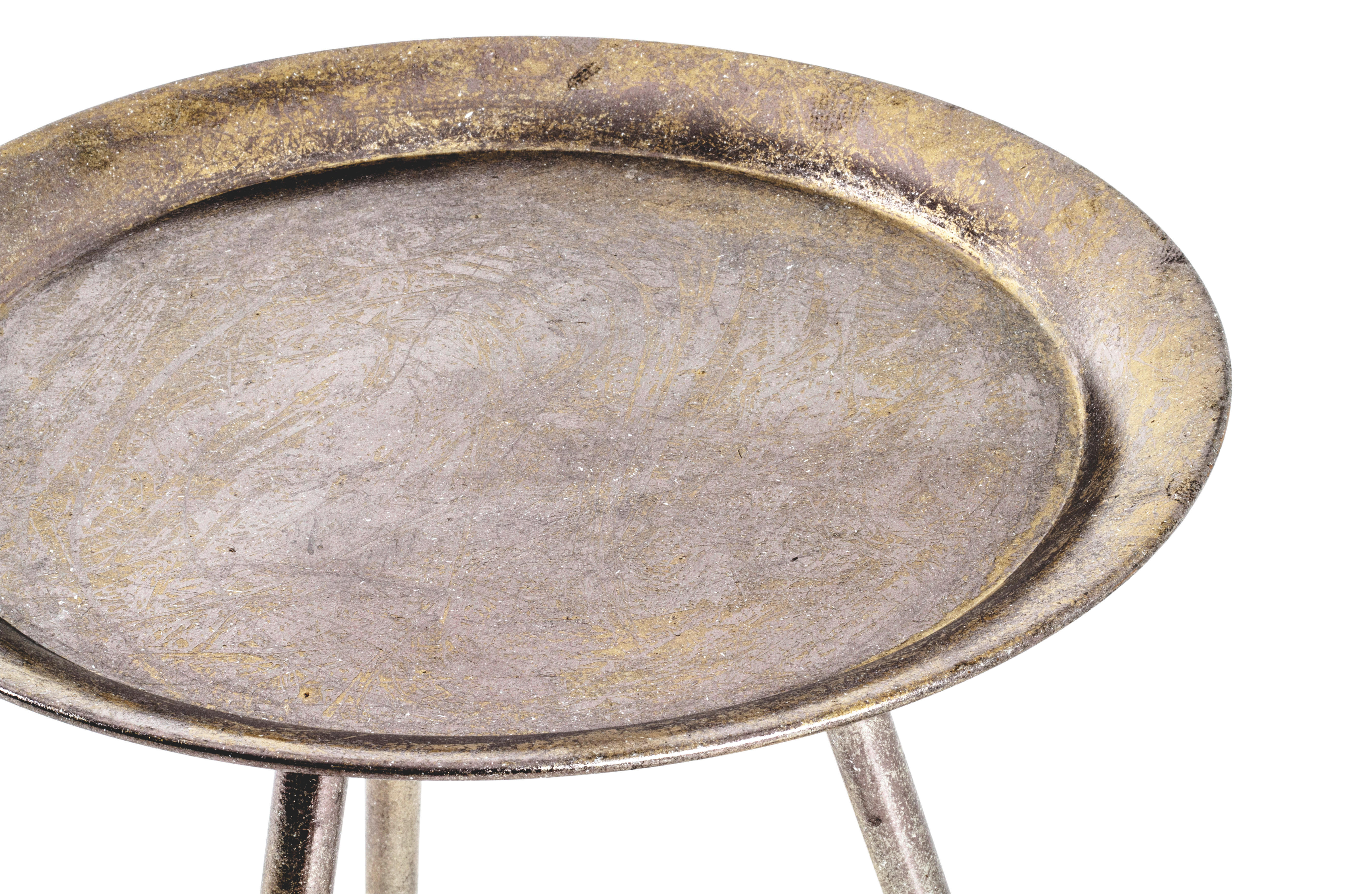 Beistelltisch  bronze lackiert Optik Metall H/D: ca. 54x44 cm Hans_2_Beistelltisch 20211 - bronze (44,00/54,00cm)