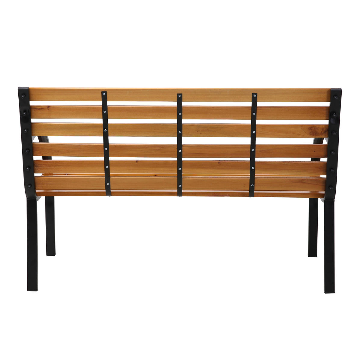 AXI Outdoor Living Gartenbank Otis braun Metall B/H/L: ca. 60x83x122 cm Otis - braun/schwarz (122,00/60,00/83,00cm) - AXI Outdoor Living