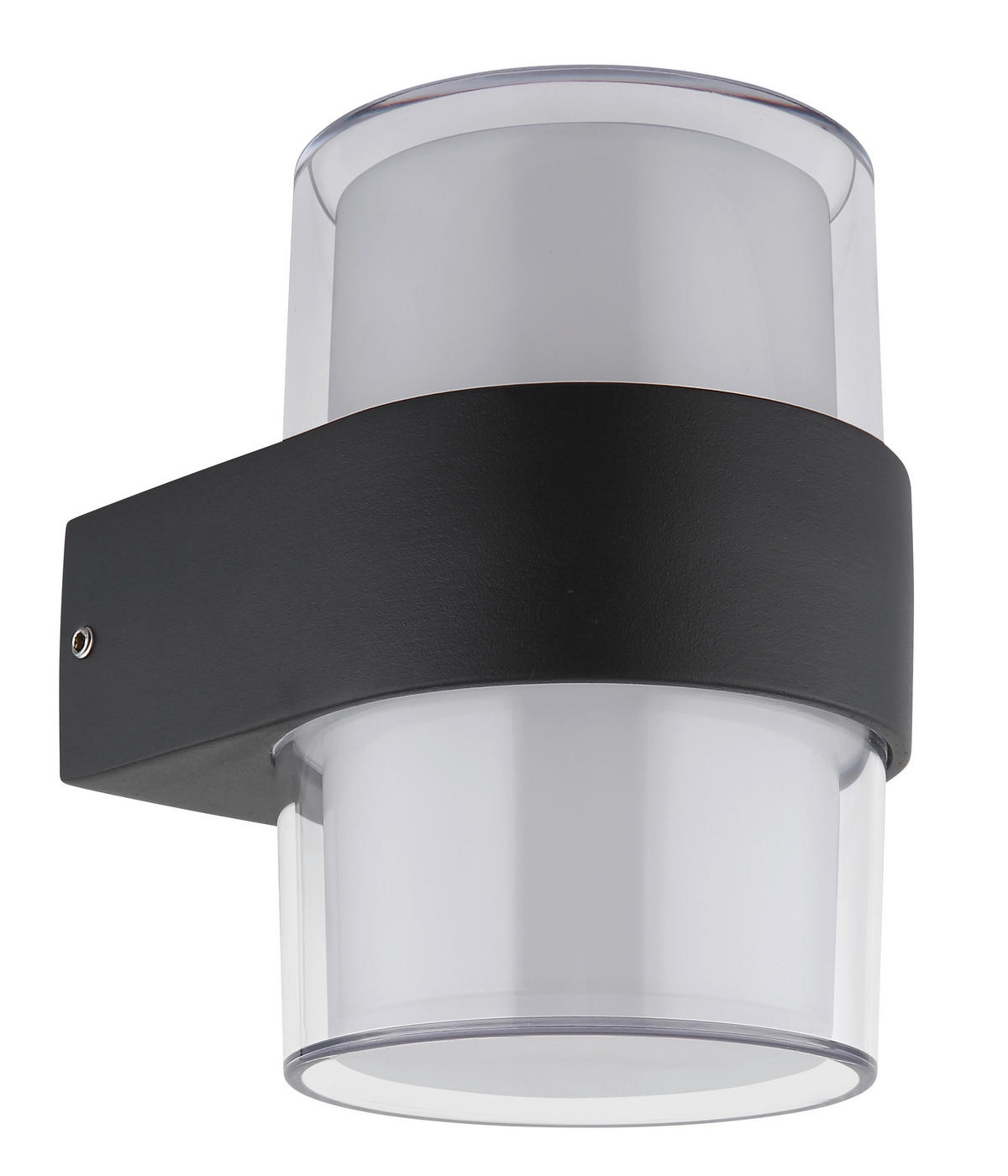 Außenleuchte anthrazit klar Satiniert B/H/L: ca. 10,5x13x9,6 cm IGNACIO - klar/Satiniert (9,60/10,50/13,00cm) - GLOBO