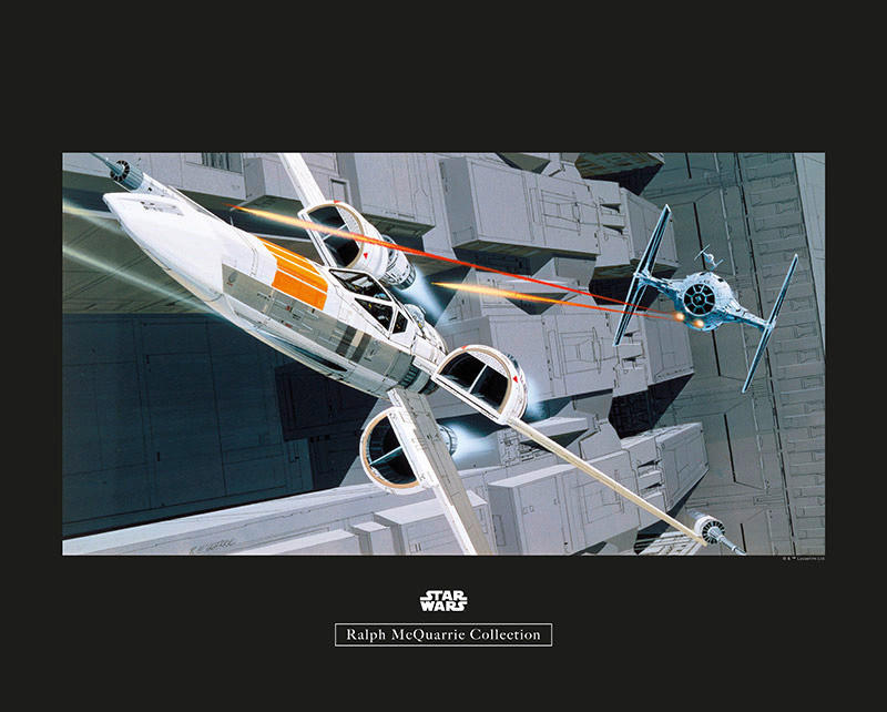 Komar Poster Star Wars Classic RMQ X-Wing vs TIE Star Wars B/L: ca. 50x40 c günstig online kaufen