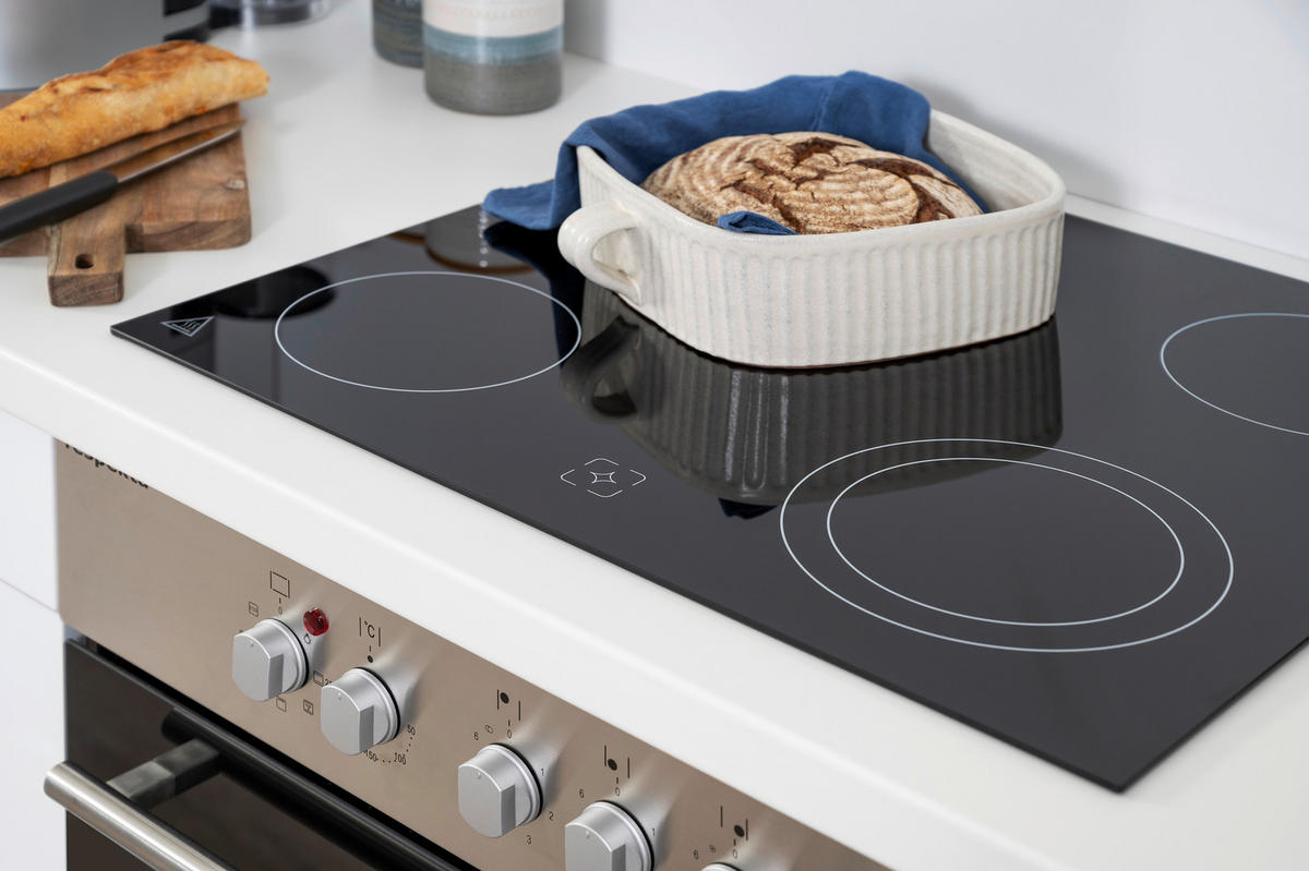 Respekta Küchenblock Amanda schwarz Hochglanz B/H/T: ca. 270x200x60 cm Amanda - weiß/schwarz (270,00/200,00/60,00cm) - Respekta