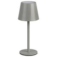 Reality LED Tischleuchte DIAZ grau Metall H: ca. 21 cm 1 Brennstellen Diaz - grau (21,00cm) - Reality