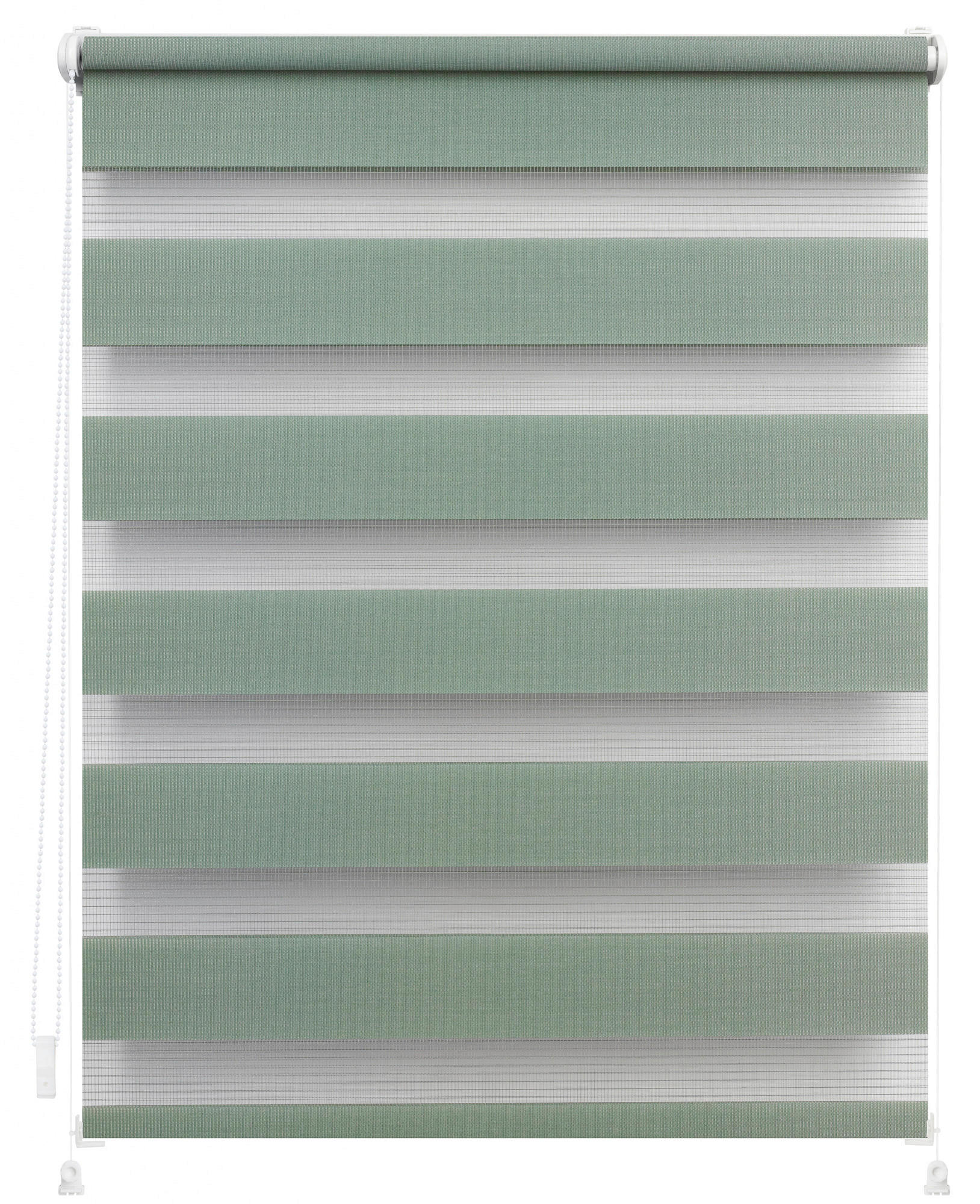 Thumbnail - LICHTBLICK Doppelrollo Duo salbei B/L: ca. 100x150 cm
