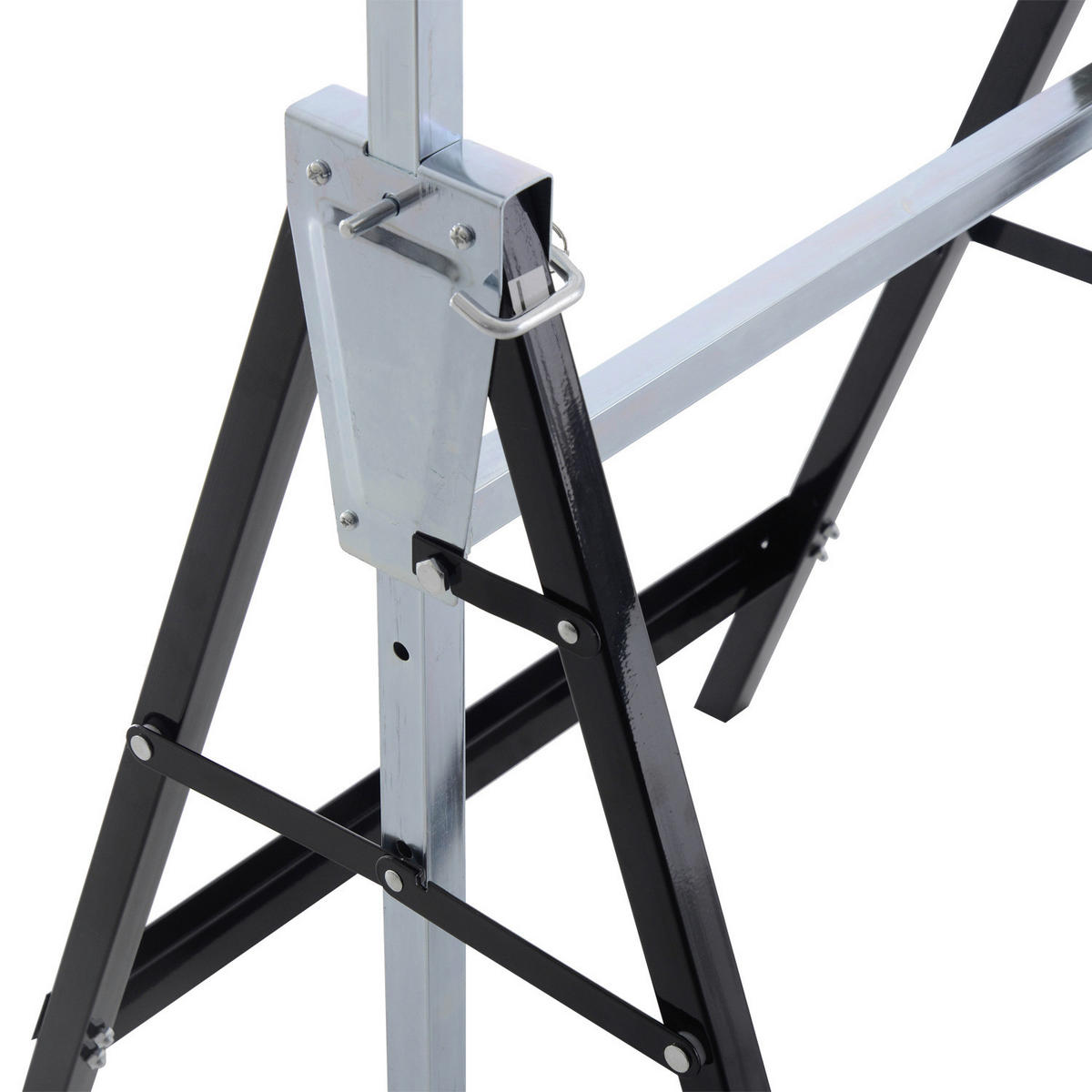 HOMCOM Gerüstbock im 2er Set B/H/L: ca. 58x130x68 cm Gerüstbock B40-015 - schwarz (68,00/58,00/130,00cm) - HOMCOM
