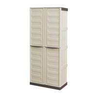 Artplast Kunststoffschrank Spazio braun Polyrattan B/H/L: ca. 39x165x70 cm Spazio - braun/beige (70,00/39,00/165,00cm) - ArtPlast