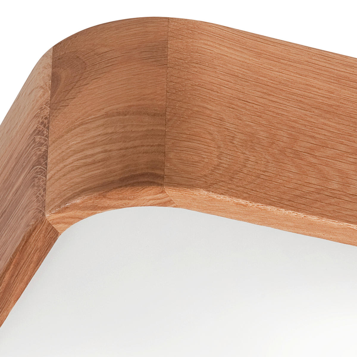 Lamkur Deckenleuchte GASPAR 48871 Eiche Holz Glas Eiche H/L: ca. 8x35 cm E27 2 Brennstellen Gaspar - Eiche (35,00cm) - Lamkur