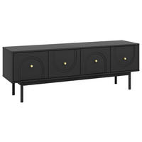 Lowboard MAZOMA schwarz gold Optik B/H/T: ca. 154x53,5x39 cm MAZOMA - gold/schwarz (154,00/53,50/39,00cm) - WIPMEB