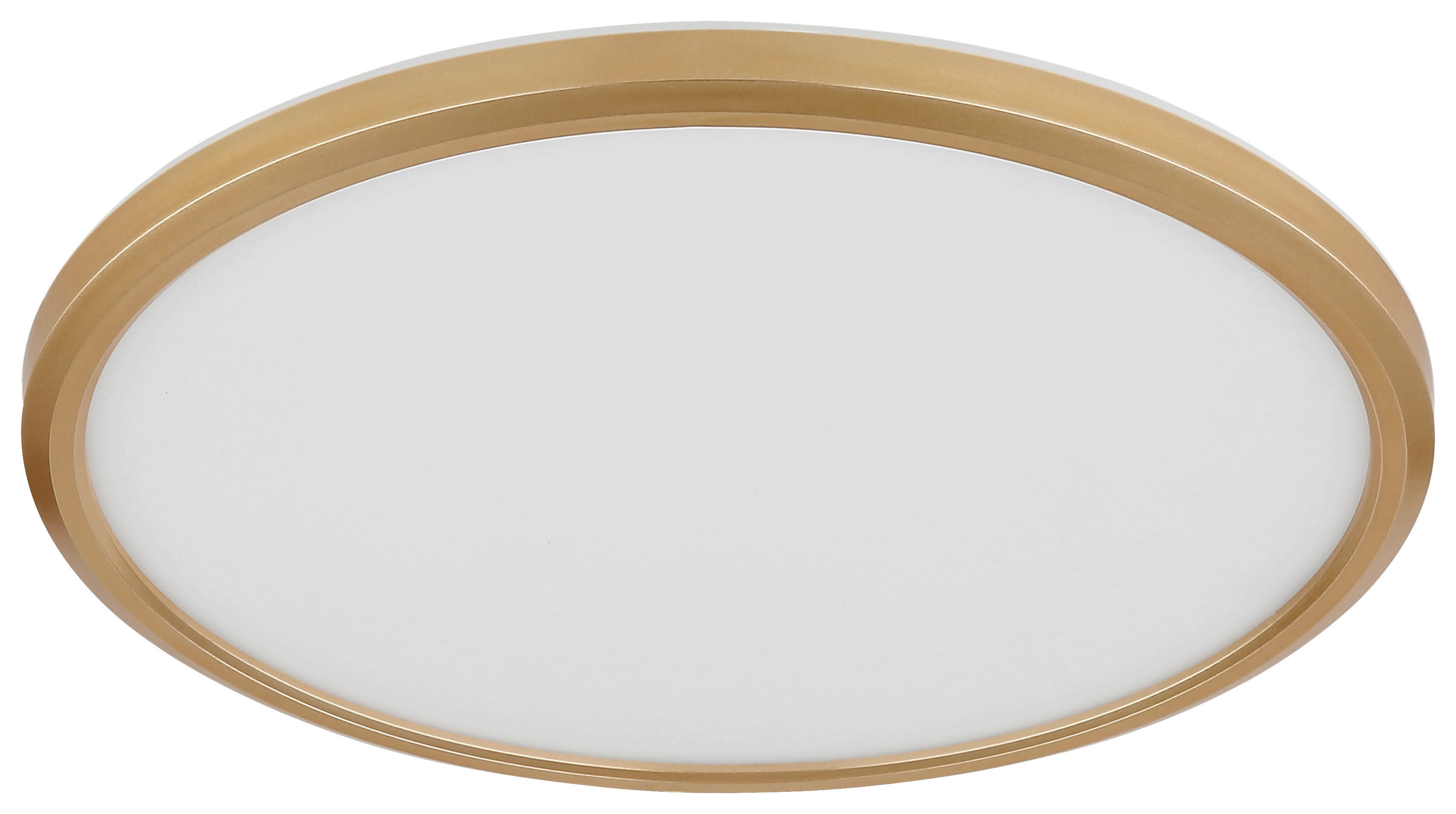 GLOBO LED-Deckenleuchte Opal messing Kunststoff H/D: ca. 2,5x29,4 cm SAPANA - messing/Opal (29,40/2,50cm) - GLOBO