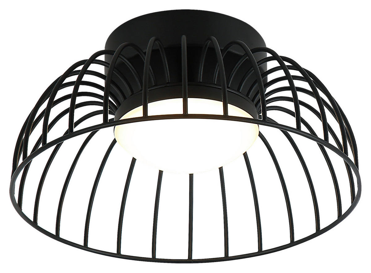 Lamkur Deckenleuchte schwarz Stahl B/H/L: ca. 27x27x17 cm Betsy - schwarz (17,00/27,00/27,00cm) - Lamkur