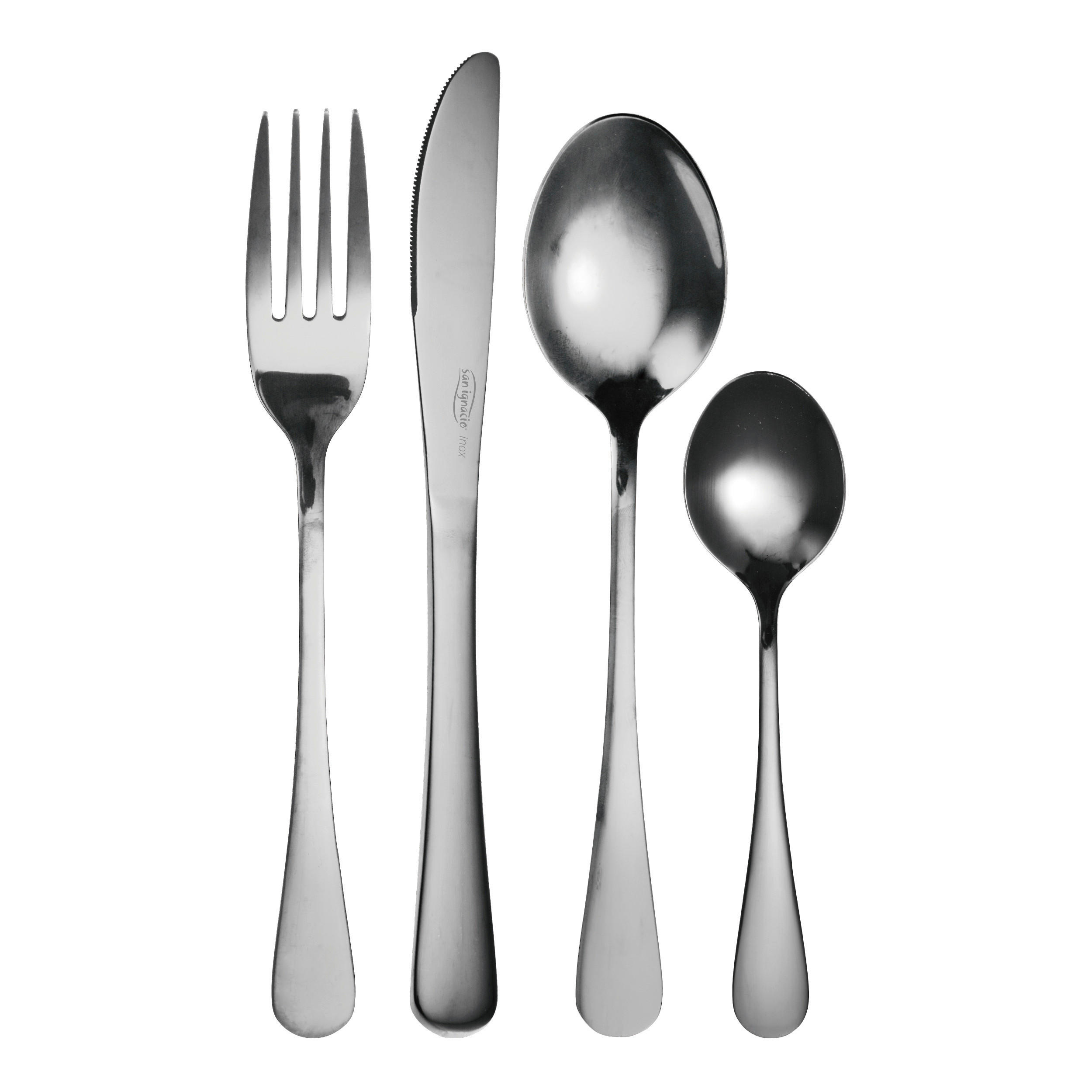 SAN IGNACIO Besteckset MUNICH silber Edelstahl 24 tlg. MUNICH - silber (17,10/6,70/27,10cm) - SAN IGNACIO