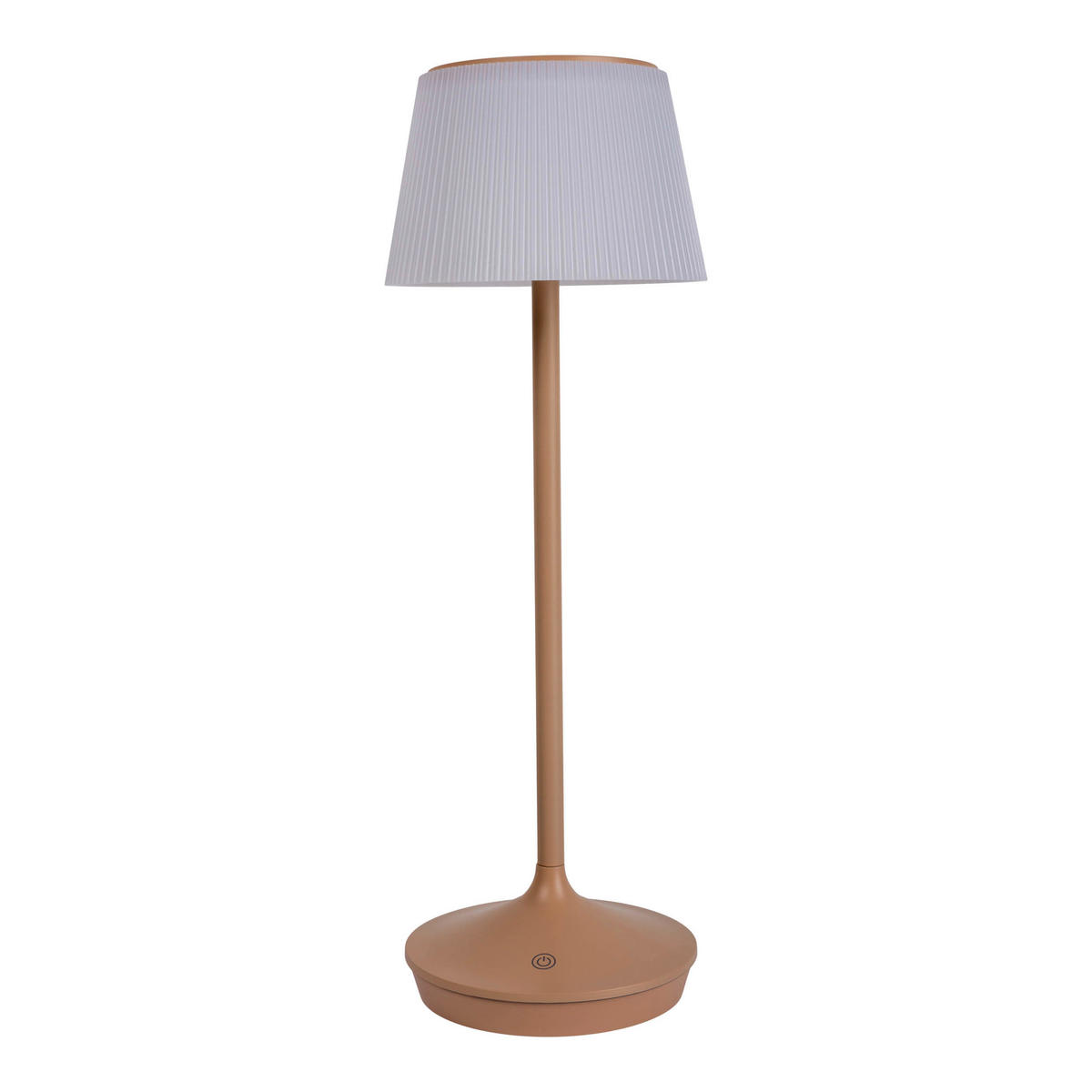 LED-Solar-Tischleuchte beige Kunststoff Metall B/H/T/D: ca. 13x38x13x13 cm EMMI - beige (13,00/38,00/13,00cm) - Näve Leuchten