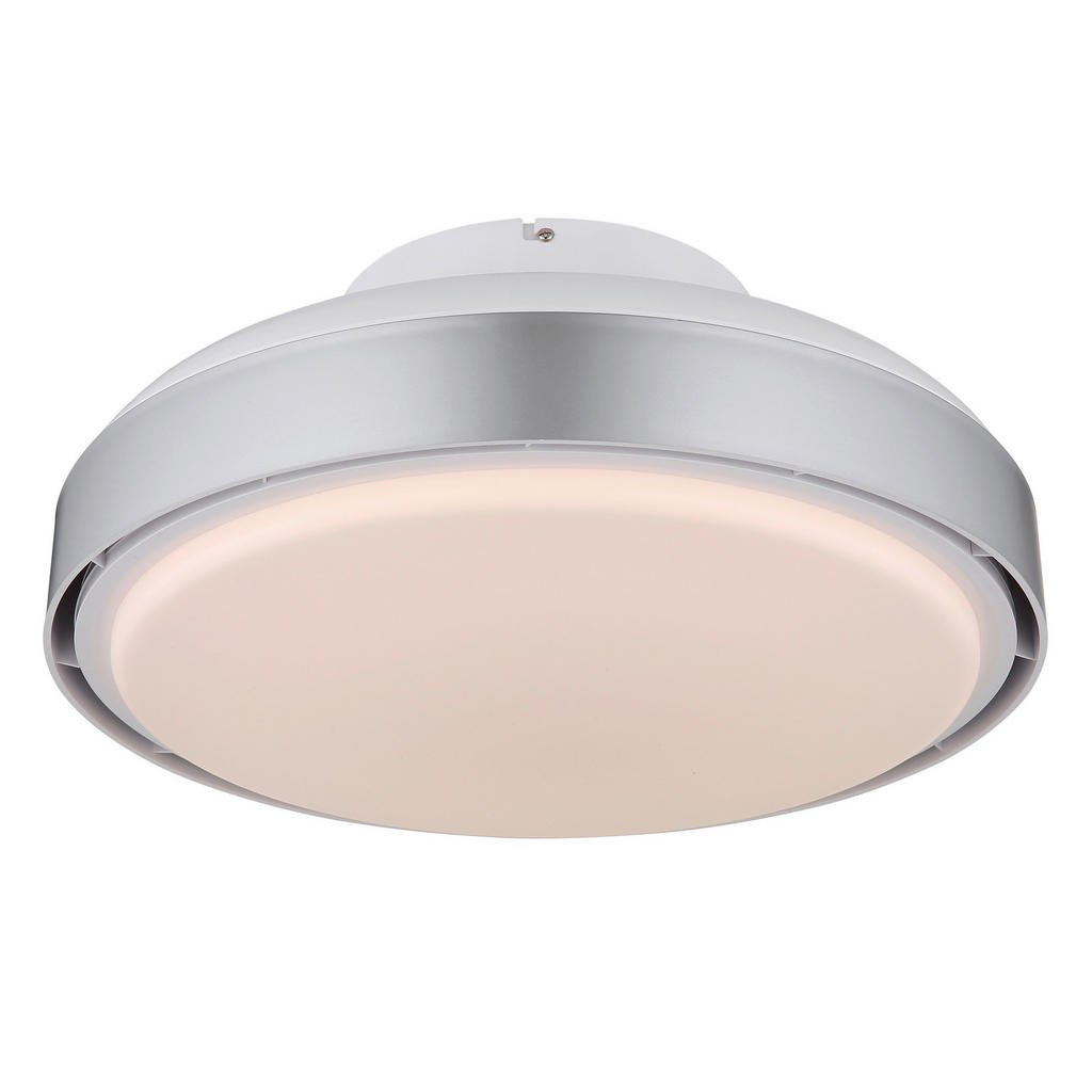 Thumbnail - GLOBO LED-Deckenventilator Opal silber weiß Acryl Kunststoff H/D: ca. 20x45 cm 1 Brennstellen