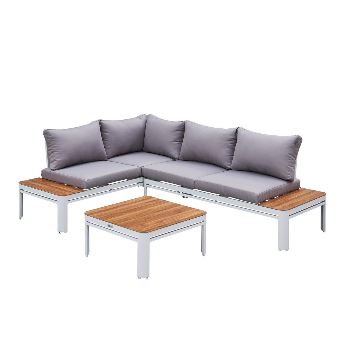 AXI Outdoor Living Loungeset Eos braun Textil B/H/L: ca. 157x65x71 cm Eos - braun/weiß (71,00/157,00/65,00cm) - AXI Outdoor Living